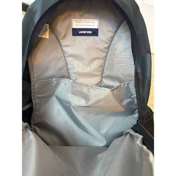 Lands' End Camo Backpack Multiple Compartments Adjustable Straps & Padded Back - Picture 5 of 8
